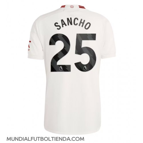 Camiseta Manchester United Jadon Sancho #25 Tercera Equipación Replica 2023-24 mangas cortas